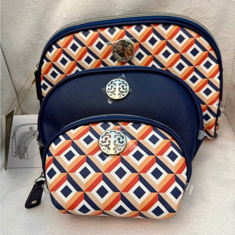 set of three RIKA cosmetic bags.